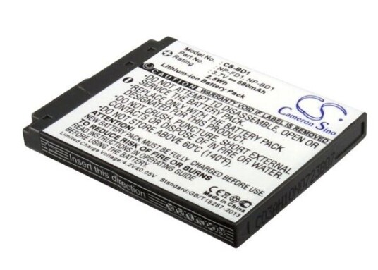 Sony Cyber-shot DSC-T200 batteri (680 mAh 3.7 V) Sony Cyber-shot DSC-T200 batteri (680 mAh 3.7 V)