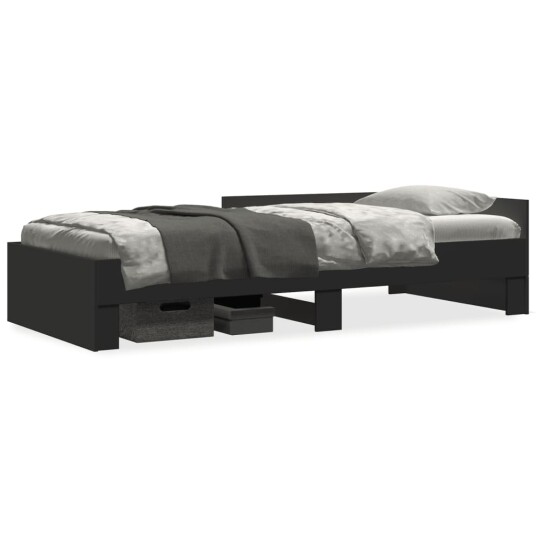  Sengeramme svart 75x190 cm konstruert tre 8721102822094