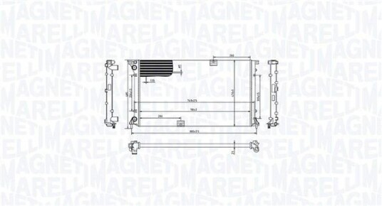 Radiator MAGNETI MARELLI 350213213400