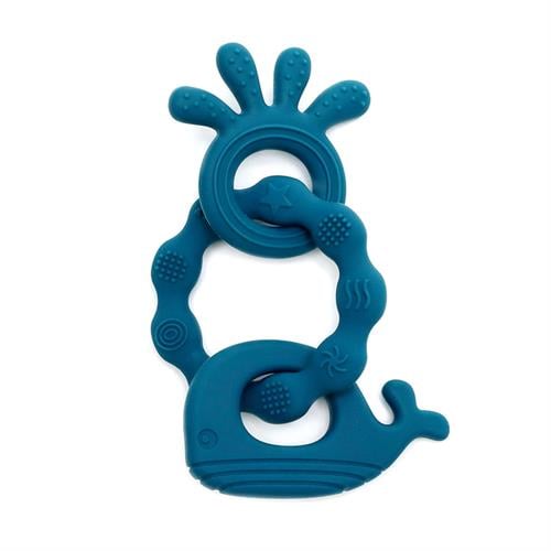 Magni Teether bracelet silicone with silicone appendix Petroleum green 5551 Magni Teether bracelet silicone with silicone appendix Petroleum green 5551