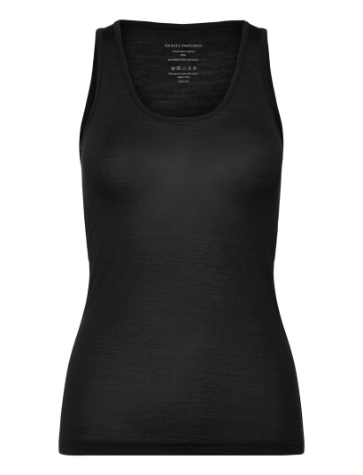 Panos Emporio Wool/Tencel Tanktop Black XS