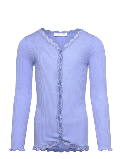 Rosemunde Kids Rkbalta Modal Ls Lace Cardigan Blue 164