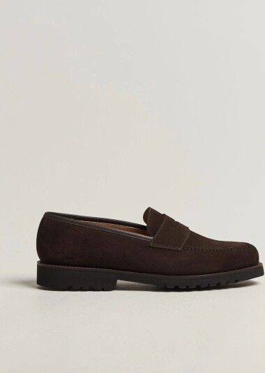 Crockett & Jones Boston 2 VI Lite Loafer Dark Oak Suede