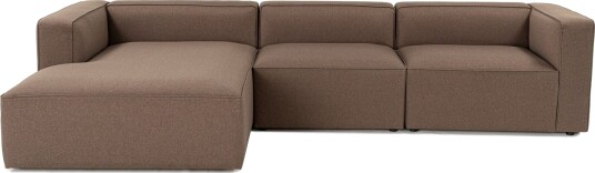 Abbas 4 seters Sofa med Divan Brun