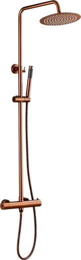 Zen Sanitary dusjsett, kobber copper Ø25 cm (rainshower), 1500 mm (hose) Zen Sanitary dusjsett, kobber copper Ø25 cm (rainshower), 1500 mm (hose)