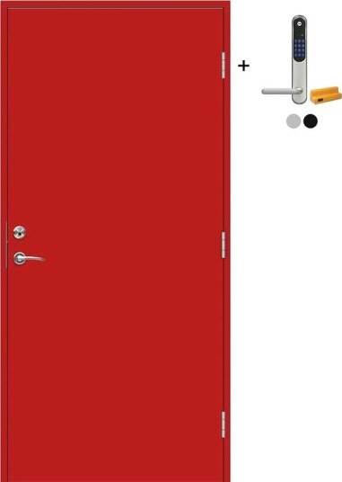 Ytterdør Swedoor Advance-Line Nordic Stockholm med Yale Doorman Classic Home