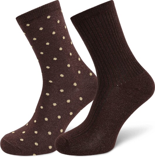 Fransa Frlura 1 Sock 2 Box HOT FUDGE One Size