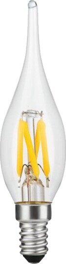 Spl E10 1,5W LED filament mini tip kronelyspære C23 90lm 2500K klart glass Kulør : Ekstra varm Spl E10 1,5W LED filament mini tip kronelyspære C23 90lm 2500K klart glass Kulør : Ekstra varm