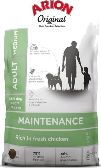 Arion Original Adult Medium Breed Kylling & Ris 2 X 12 kg Arion Original Adult Medium Breed Kylling & Ris 2 X 12 kg