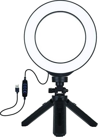 Usb Ekstra Digital Led Ringlampe 16 Cm Med Stativ 12–14,5 Cm