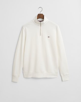 Shield collegegenser med half-zip EGGSHELL M