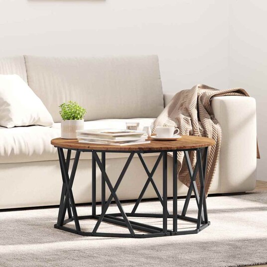 Kaffebord Gammelt Tre 80x80x42 cm Ingeniørtre
