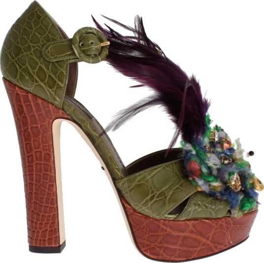 Dolce & Gabbana Dame Sko Grønn 35 EU,