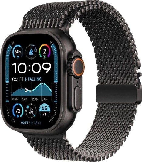 Lippa Apple Watch lenke i rustfritt stål med lås - 42/44/45/46/49 mm Svart Lippa Apple Watch lenke i rustfritt stål med lås - 42/44/45/46/49 mm Svart