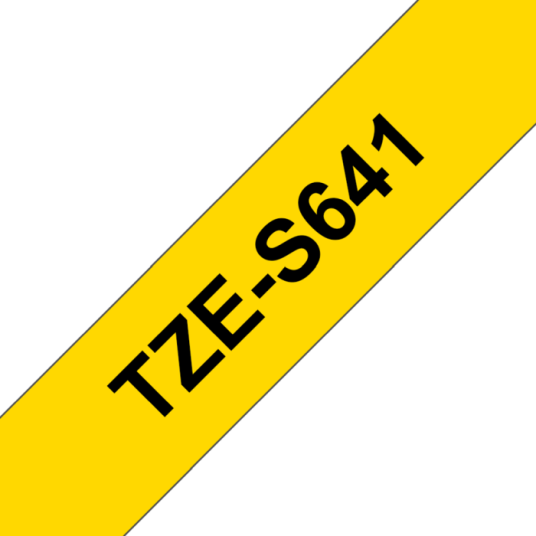 Brother TZES641 - Black on Yellow - Roll (1.8 cm x 8 m)