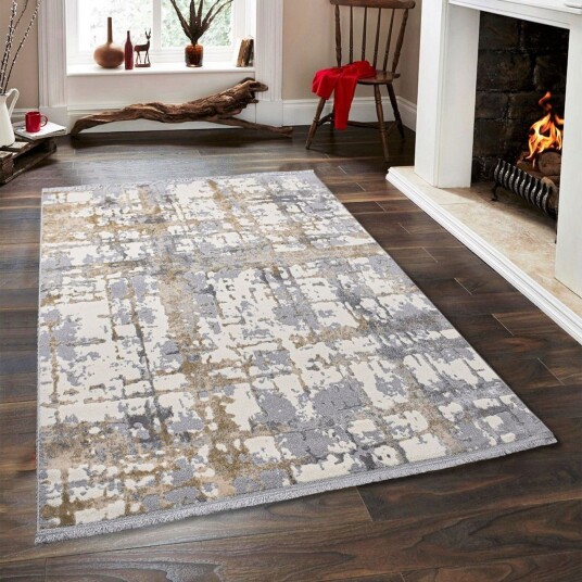 Naveena Wiltonteppe 200x290 cm Rektangulær - Grå/Beige/Creme