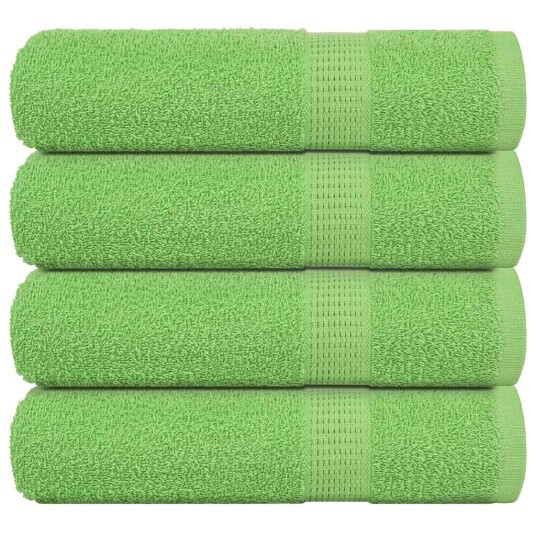 Håndklær FROGN 4 stk eplegrønn 50x100 cm 360 gsm Håndklær FROGN 4 stk eplegrønn 50x100 cm 360 gsm