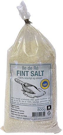 Biogan Fransk Fint Havsalt Ile de Ré Ubleket - 800 g Biogan Fransk Fint Havsalt Ile de Ré Ubleket - 800 g