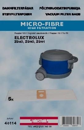 hanestroem Dammsugarpåsar Hanestrom Electrolux Z940,Z950 Z951  5P