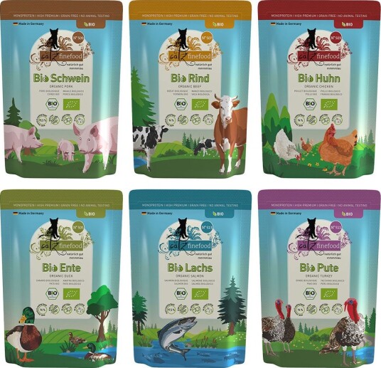 Catz Finefood Økologisk Blandet Pakke 6 Sorter 24 X 85 G