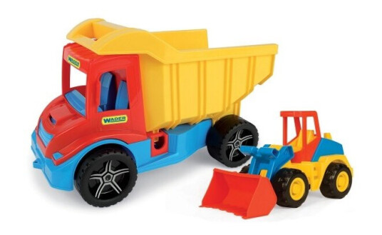 Wader Vehicles Multi Lastebil Med Gravemaskin