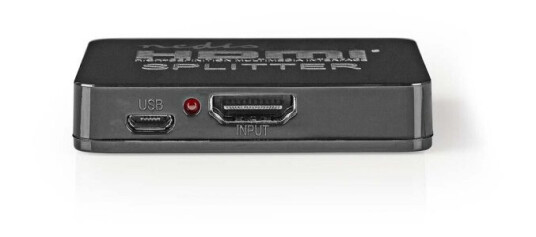 Nedis HDMI ™ Splitter | 2-Port port(s) | HDMI ™ -inngang | 2x HDMI ™ -utgang | 4K@30Hz | 2.25 Gbps | ABS / PVC | Sort Nedis HDMI ™ Splitter | 2-Port port(s) | HDMI ™ -inngang | 2x HDMI ™ -utgang | 4K@30Hz | 2.25 Gbps | ABS / PVC | Sort