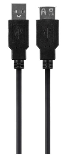 USB 2.0 skjøteledning A-> A 2,5 meter