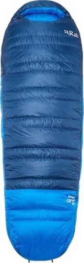RAB Ascent -18°C Dunsovepose Tempest Blue Long LZ med 650FP Andedun
