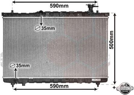 VAN WEZEL 82002109 Radiator motorkjøling