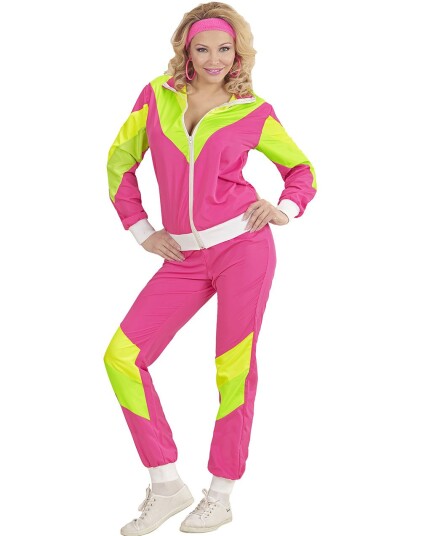 Widmann 80s Neon rosa grilldress, L