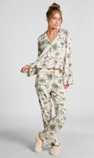 Hunkemöller Petite Pyjamabukse Storylover Hvit