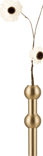 STOFF Nagel Stoff Nagel Vase   Brushed Brass   Gold   10X 2.4CM