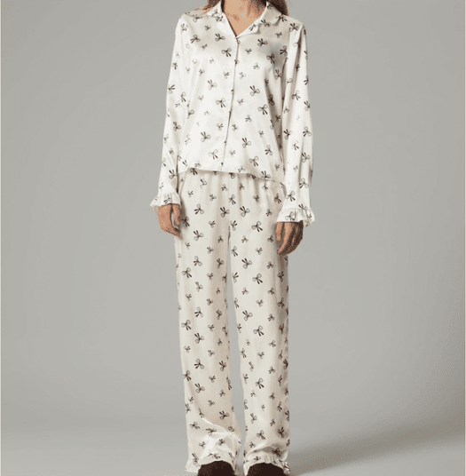 Lmtd Nlfbow pyjamas til barn Antique White