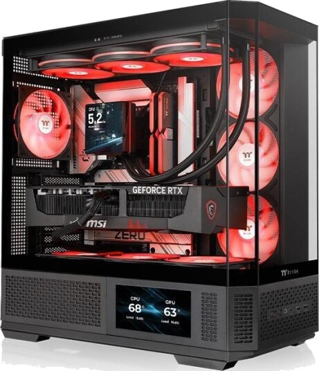 Thermaltake View 370 TG ARGB Midi Tower Kabinett Sort Thermaltake View 370 TG ARGB Midi Tower Kabinett Sort