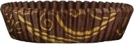 Kagekapsel Nr 12 Ø75x20 Mm Brun/Guld,4 Pk X 500 Stk/Krt