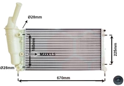 VAN WEZEL 73002081 Radiator motorkjøling