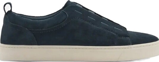 Mango Suede Leather Trainer With Vibram® Sole NAVY 46