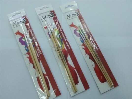 Koh-I-Noor Niki Nylon Rund Pensel 4/2+4+6