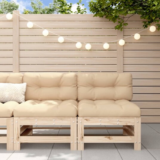  Utendørs midtsofaer 2 stk heltre furu 825639