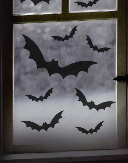 11 stk Flaggermus VindusKlistremerker Fright Night