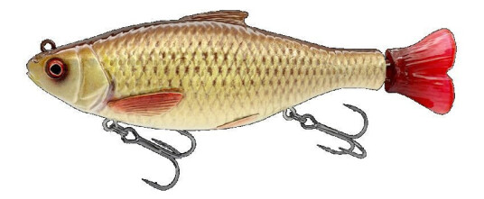 SG 3D HARD PULSETAIL ROACH 18CM 90G SLOW SINKING RUDD