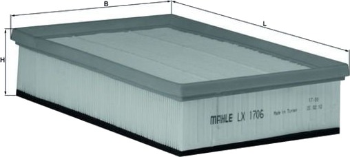 Luftfilter KNECHT LX 1706 Luftfilter KNECHT LX 1706