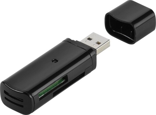 Vivanco 36656 Minnekortleser USB 2.0 Svart