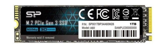 Silicon Power P34A60 SSD - 1TB - M.2 2280 - PCIe 3.0