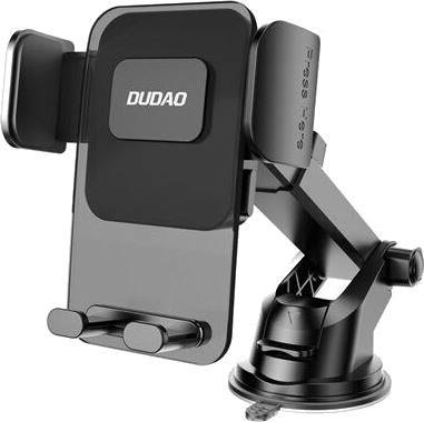 Dudao F8 Max+ Justerbar mobilholder til bil med sugekopp Svart