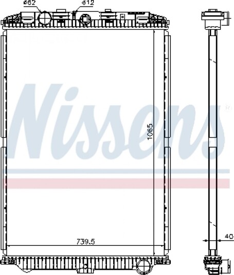 Radiator NISSENS 614470