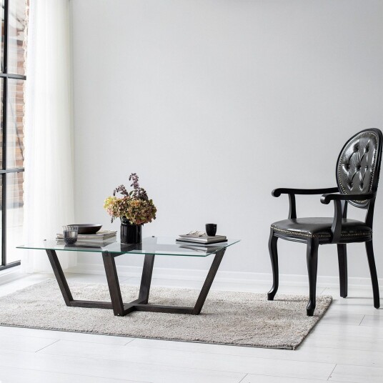 Liepene Sofabord 105x65 cm Svart - Hanah Home
