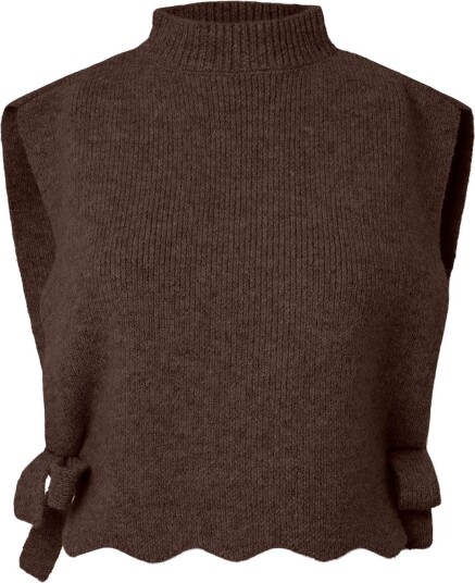 Pieces Pcautumn Neckwarmer Vest Bc HOT FUDGE One Size Pieces Pcautumn Neckwarmer Vest Bc HOT FUDGE One Size