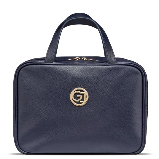 Gillian Jones Organizer Cosmetic bag w. hangup function Dark blue PU Gillian Jones Organizer Cosmetic bag w. hangup function Dark blue PU