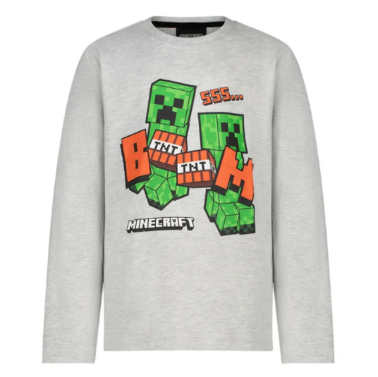 Minecraft Genser Creeper goes Boom 152 / 12 år Barn